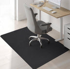 Sycoodeal Chair Mat, 48" x 60" Office Chair Mat for Hardwood and Tile Floor, Heavy Duty Floor Protector for Rolling Chairs, Non-Slip,Computer Mat for Home Office(Black) by SYCOODEAL