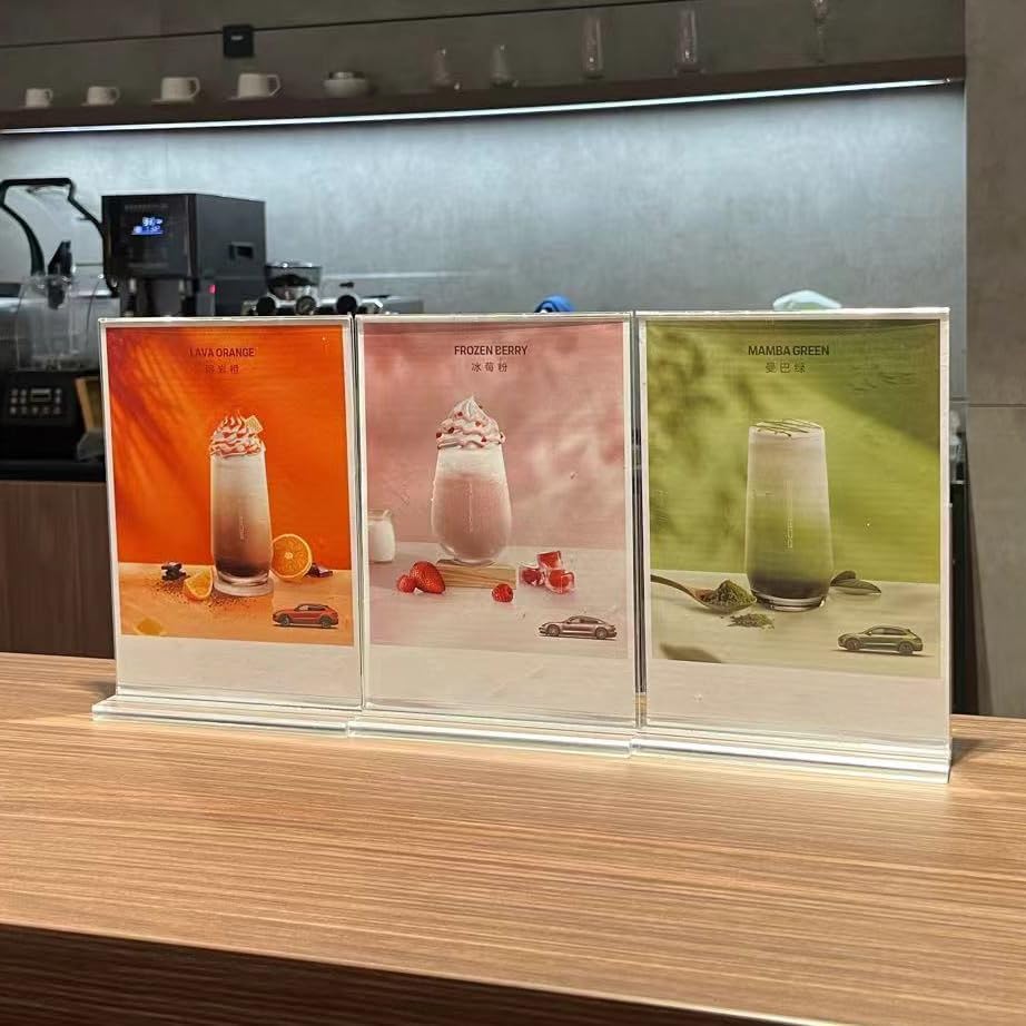 newnewshow 4x6 Inch Clear Acrylic Sign Holder, Display Stand, Plastic Card Holder for Business, Office, Retail (4x6 Inch 24 Pack) - Image 4