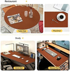 Small Desk Mat 11.5"×23.5", Natural Cork & PU Leather Desk Pad - Image 7