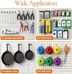 80 Pack 2/4/6/8 inch Heavy Duty Pegboard Hooks,Extra Thick 1/4" Black Peg Board Hooks for Hanging, Pegboard Accessories for Garage, Kitchen, Gym, Store Wall Organizer - Image 5