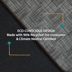 Chair Mat for Hardwood & Tile Floor, 47" x 60" Heavy Duty Office Chair Mat for Rolling Chairs, Anti Slip, Non-Curve, Floor Protector for Home Office, Charcoal Grid - Image 4
