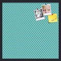 PinPix 24x24 inch Cork Bulletin Board. This Decorative Framed Pin Board Comes with Diamond Pattern in Neon Blue Design and Satin Black. Ideal for Home, Office Decor or School (PinPix-350) by PinPixBulletinBoards