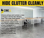 OBEX Polycarbonate Table Mounted Modesty Panel Easy Install Privacy Shields for Reception, Office, and Student Desk, 18" x 42", White - Image 6