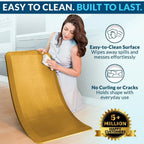ComfiLife Anti Fatigue Floor Mat – 3/4 Inch Thick Kitchen Mats for Floor, Standing Desk Mat, Kitchen Rug – Comfort at Home, Office – Durable – Stain Resistant – Non-Slip Bottom (20" x 39", Mustard) - Image 5