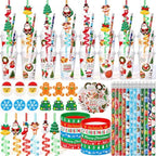 Baderke 12 Sets Classroom Christmas Party Favors with Cups, Santa by Baderke