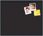 PinPix 24x20 inch Cork Bulletin Board. This Decorative Framed Pin Board Comes with Diamond Pattern in Black Design and Satin Black. Ideal for Home, Office Decor or School (PinPix-120) - Image 2