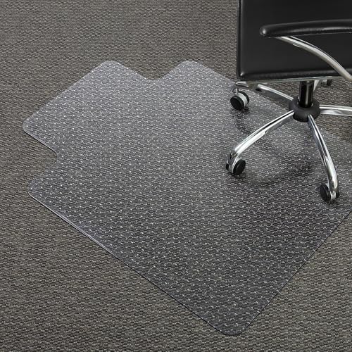 Staples Office Chair Mat, Clear, 53x45 Inch, Low-Pile Carpet, with Lip - Image 3