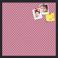 PinPix 24x24 inch Cork Bulletin Board. This Decorative Framed Pin Board Comes with Diamond Pattern in Hot Pink Design and Satin Black. Ideal for Home, Office Decor or School (PinPix-302) by PinPixBulletinBoards