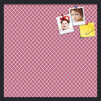 PinPix 24x24 inch Cork Bulletin Board. This Decorative Framed Pin Board Comes with Diamond Pattern in Hot Pink Design and Satin Black. Ideal for Home, Office Decor or School (PinPix-302) by PinPixBulletinBoards