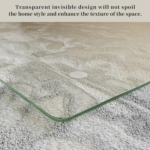 [Tempered Glass] 48" x 48" Glass Office Chair Mat for Carpet - Image 3