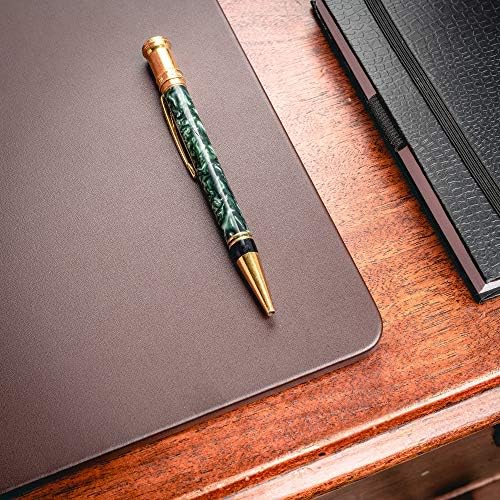 Dacasso Pad Without Side Rails Luxury Leather Blotter for Writing-Executive Desk Surface Protector, 30” x 19”, Chocolate Brown - Image 3