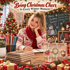 Resurhang 60 Pcs Christmas Winter Gifts Bulk Cup Notebook Pen Set for Staff - Image 4