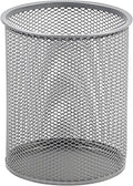 YBM HOME Office Round Desk Steel Mesh Pencil Cup Pen Holder Silver, 2210-2374 (24, Small) by YBMHome