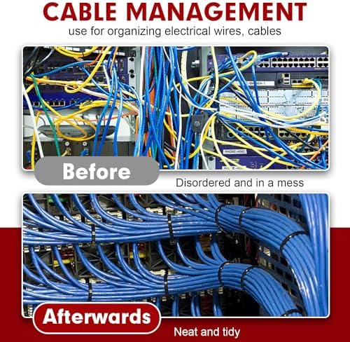 Zip Ties, RAZCC 1200pcs Black Cable Zip Ties 12 Inch, Heavy Duty Plastic Wire Ties with 70lb Tensile Strength, Self-Locking Black Nylon Tie Wraps for Indoor and Outdoor - Image 6