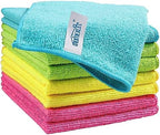 HOMEXCEL 8PK Microfiber Cleaning Cloth, Cleaning Rags for Home, 11.5x11.5in by HOMEXCEL