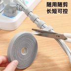 cable organizer cable management hook and loop cable ties reusable wire straps cord organizer computer desk cord management wire clips charger storage cable wraps(5M) - Image 3