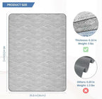 Chair Mat for Hardwood & Tile Floor, 36" x 48" Heavy Duty Office Chair Mat for Rolling Chairs Easy Glide, Anti Slip, Non-Curve, Floor Protector for Home Office - Image 2