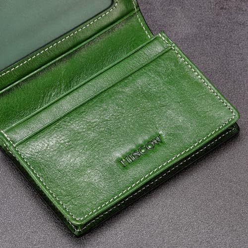HISCOW Full Grain Leather Business Card Holder Case - Image 5