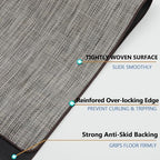 Chair Mat for Hardwood & Tile Floor, 47" x 52" Heavy Duty Office Chair Mat for Rolling Chairs, Anti Slip, Non-Curve, Floor Protector for Home Office, Heathered Gray - Image 3