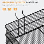 INCLY 4 Pack Upgrade Pegboard Baskets, 4 Sizes Square Metal Mesh Basket - Image 4