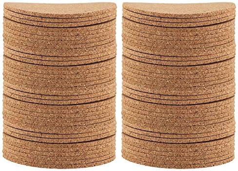 Natural Round Wood Coffee Cup Mat Heat Cork Coaster Mat Tea Drink Wine Pad Table Decor(100Pcs) - Image 5