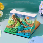 3D Memo Pad, 3D Calendar 2027, Time Piece Calendar, Tear-Off Calendars 2027, 3D Paper Carving Art Memo Pad, Art Carving Sticky Notes for Office Home Gifts Ornaments (The Great Wall) - Image 3