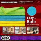 AIDEA Microfiber Cleaning Cloth-150PK, Microfiber Towels for Cars, 12"×12" - Image 6