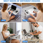 Laptop Desk for Bed, Adjustable Bed Table X-Large Laptop Bed Trays - Image 7