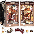 Cutefun DIY Book Nook Kit Kyoto Snow Whisper – Japanese Snow Scene by Cutefun