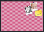 PinPix 34x24 inch Cork Bulletin Board. This Decorative Framed Pin Board Comes with Diamond Pattern in Hot Pink Design and Satin Black. Ideal for Home, Office Decor or School (PinPix-302) by PinPixBulletinBoards