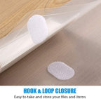 Sooez 50 Pack Plastic Envelopes Poly Envelopes, Clear Document Folders - Image 3