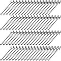 Shimeyao 100 Pcs Peg Board Hooks Stainless Steel Pegs,10 Inch,Black by Shimeyao