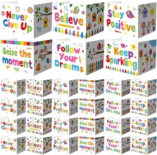 Honoson 24 Pcs Inspirational Privacy Folders for Students by Honoson