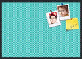 PinPix 40x28 inch Cork Bulletin Board. This Decorative Framed Pin Board Comes with Diamond Pattern in Neon Blue Design and Satin Black. Ideal for Home, Office Decor or School (PinPix-350) by PinPixBulletinBoards