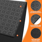 KMAT Office Chair Mat, 46x60in Heavy Duty Hardwood/Tile Floor Protector, Floor Mat Computer Desk Mat for Rolling Chairs, Work, Study, Office, Black - Image 3