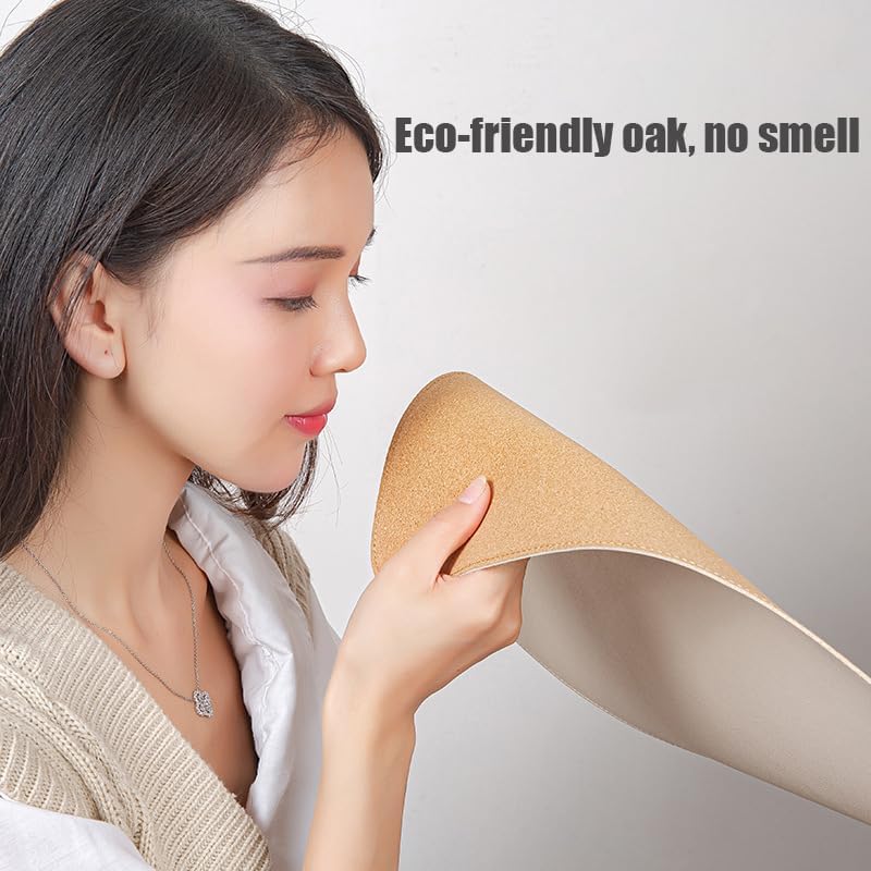 Ruby Lil Natural Cork & PU Leather Dual Side Mouse Pad Laptop Desk Table Protector Desk Writing Pad,Pink,90x45cm - Image 5
