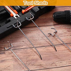 Funrous 100 Pack Hooks for Pegboard Stainless Steel Garage, 6 Inch - Image 7