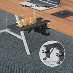 BONTEC Desk Extender Tray, 11.8 x 5.9 Inch, Black Pattern - Image 6