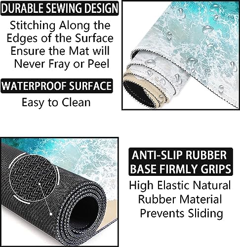 Large Desk Mat, Mouse Pad with Wrist Support, Keyboard Wrist Rest Set - Image 5