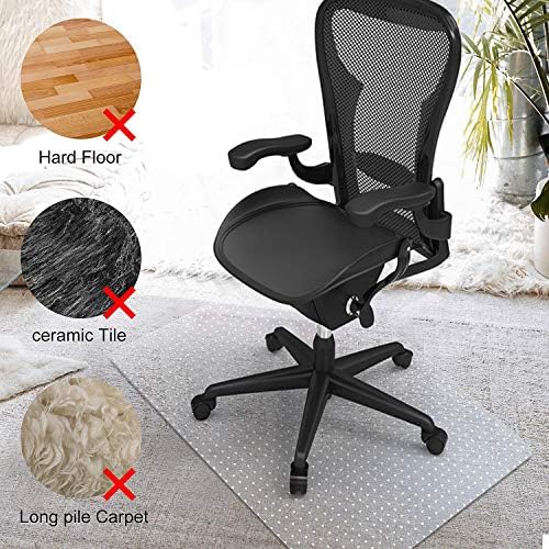 Kuyal Desk Chair Mat for Carpet, 51'' x 63'' Rectangle Transparent Mats for Chairs Good for Desks, Office and Home, Easy Glide, Protects Floors for Low and No Pile Carpeted Floors - Image 6