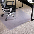 Chair Mat for Carpet- Medium Pile, 48"x 72" Rectangle, Clear Vinyl Beveled Edge - Image 2
