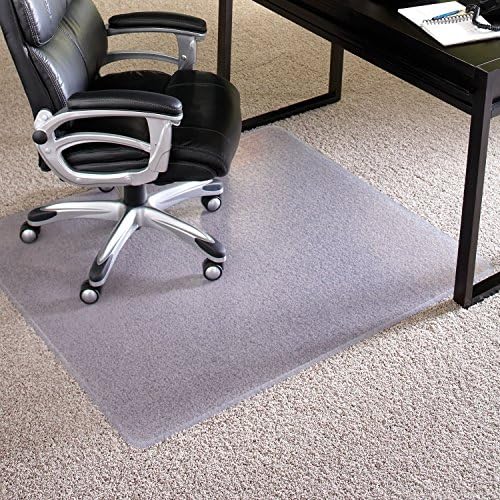 Chair Mat for Carpet- Medium Pile, 48"x 72" Rectangle, Clear Vinyl Beveled Edge - Image 2