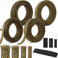 Tatuo 151 ft Braided Cable Sleeve Expandable Wire Sheathing(Gold, Black) by Tatuo