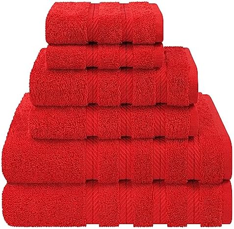American Soft Linen 100% Cotton Luxury Turkish Towels, 6 Piece Towel Set by AmericanSoftLinen
