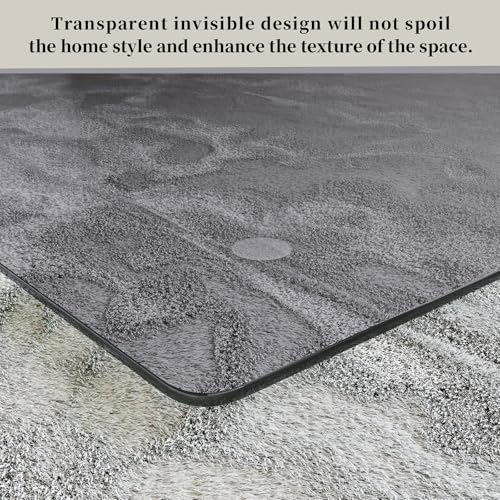 [Tempered Glass] 54" x 72" Glass Office Chair Mat for Carpet - Image 2