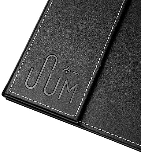 SumacLife Executive Modern Large Matte Onyx Black Leather Laptop Mat Office Desk Pad 34" x 20" with Lifting Side Rails for Blotter Paper - Image 4