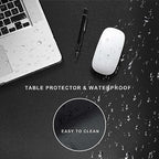 ZORESYN PU Leather Desk Mat 31.5 x 23.6 Inch (Black) - Image 4