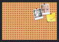 PinPix 26x18 inch Cork Bulletin Board. This Decorative Framed Pin Board Comes with Diamond Pattern in Red and Orange Design and Satin Black. Ideal for Home, Office Decor or School (PinPix-331) by PinPixBulletinBoards