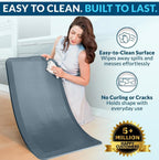 ComfiLife Anti Fatigue Floor Mat – 3/4 Inch Thick Perfect Kitchen Mat, Standing Desk Mat – Comfort at Home, Office, Garage – Durable – Stain Resistant – Non-Slip Bottom (24" x 70", Denim) - Image 5