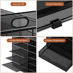 Marbrasse Literature Organizer, Paper Organizer Desk Organizers,Dark Black - Image 5